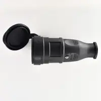 Разъем штепсельный Lezard с заглушкой 2Р+РЕ 1х16А 220-240V (каучук)