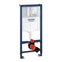 Инсталляция GROHE Rapid SL для подвесного унитаза, с накладной панелью Skate Cosmopolitan в сборе