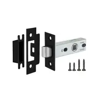 Защелка дверная Punto (Пунто) L45-8 BL черный(43919)