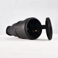 Разъем штепсельный Lezard с заглушкой 2Р+РЕ 1х16А 220-240V (каучук)