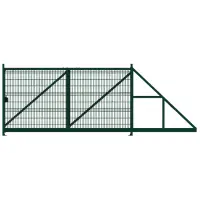 Ворота откатные Profi PE RAL 6005 2.03*6м, вправо