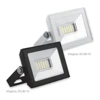 Прожектор светодиодный 10W 6400K 230V IP65 900Лм 62х63х25мм черный Китай SAFFIT, SFL90-10