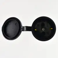 Разъем штепсельный Lezard с заглушкой 2Р+РЕ 1х16А 220-240V (каучук)
