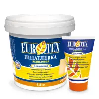 Шпатлевка по дереву акриловая БЕЛАЯ 225г Eurotex ( Т-ра перевозки не ниже +5град)