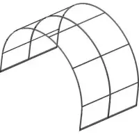 Вставка-удлинение АРОЧНАЯ (шаг 1м, 2м) труба 25*25, каркас