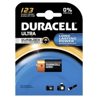 Элемент питания CR123 литевый (уп. блистер 1шт) Duracell ULTRA