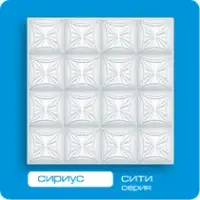 Потолочная плита ФОРМАТ инжекционная Сириус 50*50 (8 штук-2 кв.м)
