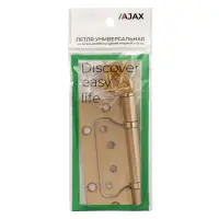 Петля накладная "БАБОЧКА" Ajax (Аякс) IN4000W SSG 100/P-2B 100x2,3 сатин.золото (2шт.)
