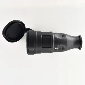 Разъем штепсельный Lezard с заглушкой 2Р+РЕ 1х16А 220-240V (каучук)