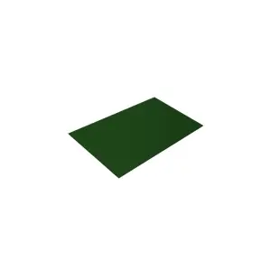 Плоский лист Полиэстер RAL 6002 (зелёная листва), 0.45 мм, 1,25*2 м.п., пл=2.5м2 (в пленке)