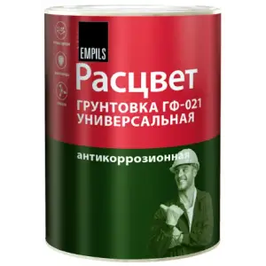 Грунтовка ГФ-021 белая 0,9кг универсальная РАСЦВЕТ 5695