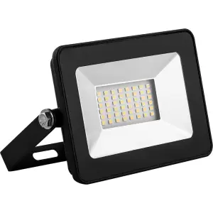 Прожектор светодиодный 20W 4000K 230V IP65 1800Лм 74х74х25мм черный Китай SAFFIT, SFL90-20