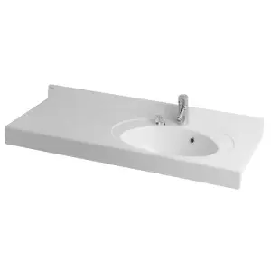 Раковина AQUATON ОТЕЛЬ 3/1200 правая, цвет белый
