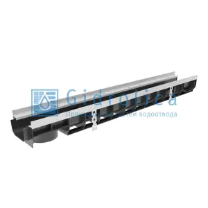 Лоток водоотводный GIDROLICA Super DN100 E600 пластиковый 1000*149*98 мм арт.0803
