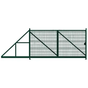 Ворота откатные Profi PE RAL 6005 2.03*3м