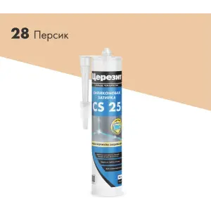 Затирка-Герметик силиконовая CERESIT CS 25 эластичная 28 персик 280 мл