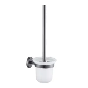 Ерш для унитаза GFmark стеклянный с креплением к стене ГРАФИТ,арт.78162