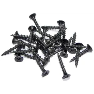 Саморезы пот/г гипс-дерево (крупная резьба) 3,5х35 оксид (уп 30шт) SteelRex