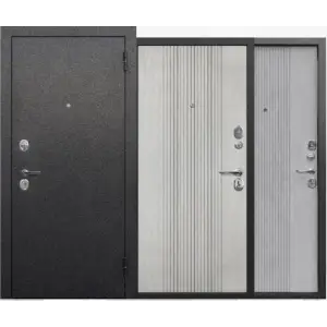 Дверь мет. FERRONI Supernova 860х2050 "Л" Серебро/БЕТОН СНЕЖНЫЙ