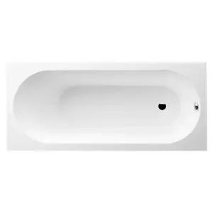 Ванна VILLEROY & BOCH OBERON Solo 160x75 с ножками, белая (weiss alpin), кварил Quaryl, вкл. сверло для перелива (UBQ 160 OBE 2V-01)