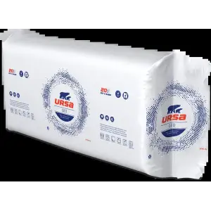 Утеплитель URSA GEO П-15 100мм в упаковке 12 плит 610*1200 в упак 0,8784 м3 – 8,784 кв.м, 20 упак на поддоне