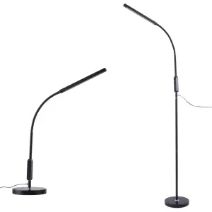 Торшер Uniel ULM-T619 10W/3000-6500K/DIM BLACK светодиодный, 10W, с регулировкой наклона, черный
