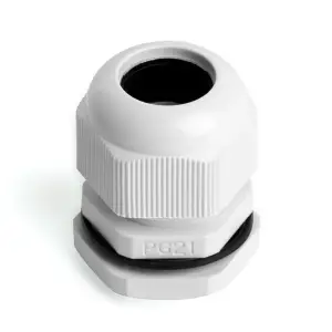 Сальник PG21 диаметр проводника 13-18 мм IP54, серый (DIY упаковка 2 шт) STEKKER