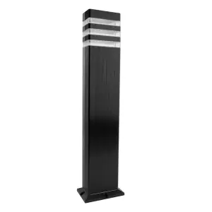 Фонарь уличный Feron 220-240V GU10, DH0808-P, черный пластик с клеммой в комплекте