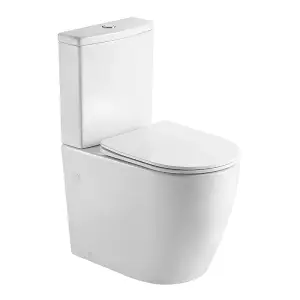 Унитаз-компакт Azario LUMA TORNADO FLUSHING 364х600х830 безободковый, слив "Скрытое Торнадо", с быстросъемным сиденьем микролифт (AZ-1253ST)