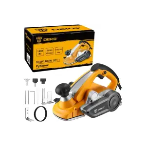 Рубанок DEKO DKEP1400W SET1, 1400 Вт, 110 мм