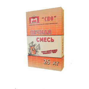 Смесь печная БОРОВИЧИ СПО для печей и каминов 25 кг (до +850°С)