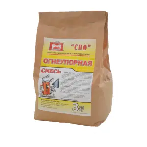 Смесь печная огнеупорная БОРОВИЧИ СПО для печей и каминов 3 кг (до +1750°С)