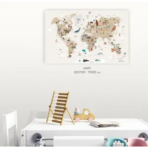 Картина интерьерная VS на холсте Maps 70*110 арт.8257059