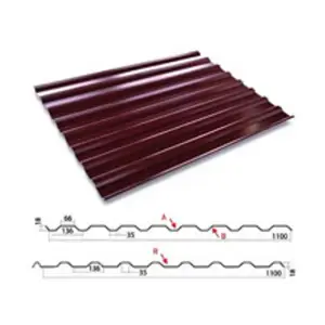 Профнастил С-20(Тип), 0.35 мм (Эконом), PE, RAL ** Stynergy, 1.15 * м2