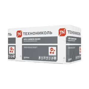 Утеплитель экструдированный Технониколь XPS CARBON BASIC (200 кПа) 100*580*1180мм в уп. 4 плиты 0,27375м3 - 2.7375 кв.м. гр. горючести Г4 кромка L,264