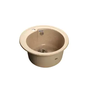 Мойка композитная GRANFEST Rondo d450 Бежевый круглая