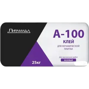 Клей плиточный ПИРАМИДА А100 для керамической плитки 25 кг