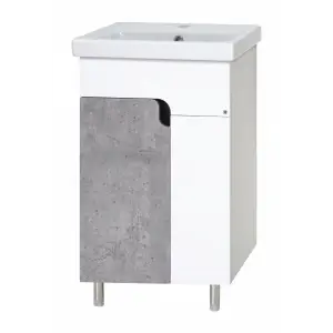 Комплект Misty: тумба Примула 60 с умывальником Cersanit "MODUO" Slim- 60см. узкая