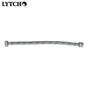 Подводка гибкая для воды 1/2" вн-нар 80 см, стальная оплетка (Lytcho)