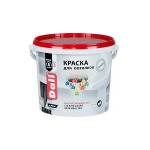 Краска ВД для потолков супербелая DALI 5л ( Т-ра перевозки не ниже +5град)