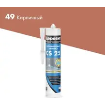 Затирка-Герметик силиконовая CERESIT CS 25 эластичная 49 кирпичный 280 мл