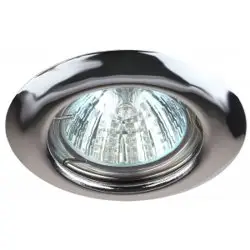 Светильник точечный ЭРА ST3 CH штампованный MR16,12V, 50W хром (1/100)