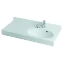 Раковина AQUATON ОТЕЛЬ 3/1000 правая с навесом, цвет белый
