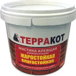 Мастика клеящая ТЕРРАКОТ жаростойкая 5 кг (до +1100°С)