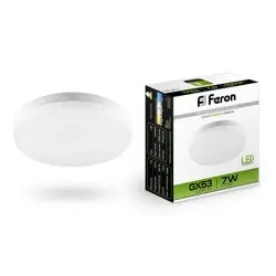 Лампа светодиодная 7Вт GX53 230В 4000K 540Лм (белый) Feron, LB-451