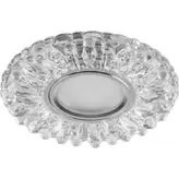 Светильник точечный Feron CD914 со светодиодной подсветкой 15LED*2835 SMD 4000K, MR16 12V 50W G5.3, коричневый, хром
