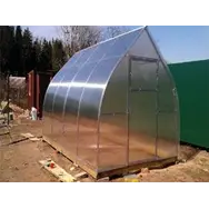 Теплица оцинкованная 3х4 РОСИНКА (шаг 1м) труба 25*25, каркас