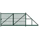 Ворота откатные Profi PE RAL 6005 2.03*6м, вправо