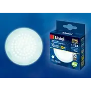 Лампа светодиодная 10Вт GX53 175-265В 4000К 900Лм (белый) Uniel, LED NW/FR PLZ01WH