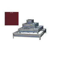 Цветник четырехярусный квадратный RAL 3005 из металлополосы, h= 20 см
